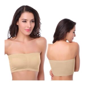 "Strapless Tube Padded Bralette – Comfortable, Wireless & Supportive, Perfect for Everyday Wear