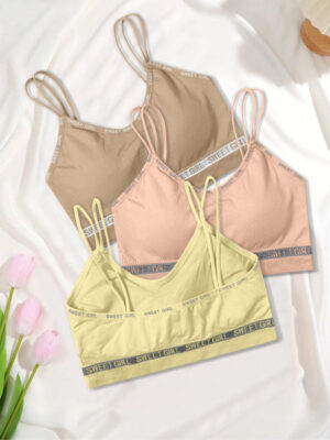 WOMEN'S COTTON LIGHTLY PADDED WIRE FREE SPORTS, FULL-COVERAGE BRA