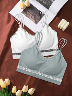 Women’s Cotton Lightly Padded Wire-Free Sports Bra | Full Coverage Comfort