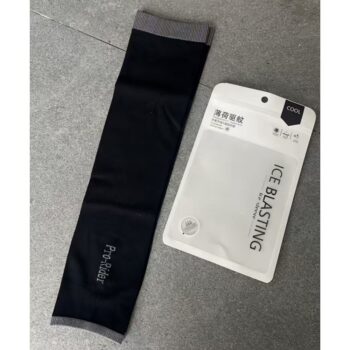 Pro-Rider Ice Blasting Cooling Arm Sleeves – UV Protection & Mosquito Repellent – Black & White