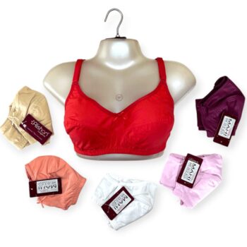 Alishan Pure Cotton Non Padded Bra Set – Pack of 1(Size 32-42)