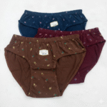 Soft Cotton Interlock Printed Panties for Women – Combo of 3 (Size 32 to 40)