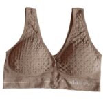 Goddess Front-Button Textured Bra – Cotton Comfort (Upto Size 36)