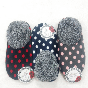Women’s Winter Furry Polka Dot Slipper Socks – Ultra Soft & Warm Indoor Footwear  buy2 get1 free