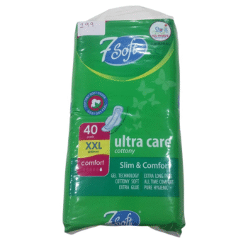 7Soft Ultra Care XXL Sanitary Pads – Cottony Soft, 40 Pads (320mm)