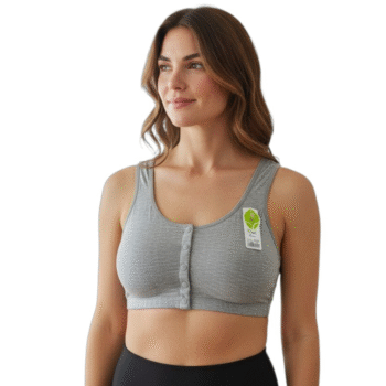 Women’s Front Open Cotton Sports Bra – Soft, Breathable & Full Support