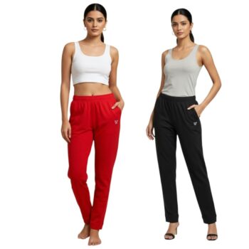 Women’s Premium Cotton Lounge Pants with Pockets | Comfortable Daily Wear | Elastic Waist